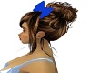 CAZ brown hair blue bow