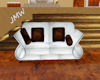JMW~White Leather Couch