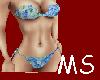 MS Bikini Blue Floral