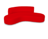 Red Curve Couch