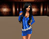 TEXAS MINI DRESS BLEU