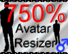 *M* Avatar Scaler 750%