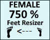 Feet Scaler 750% Female