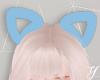 Y| Fuzzy Cat Ears Blue