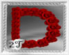 ~2T~ D Letter Red Rose