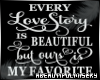 A. Love Story Wall Quote
