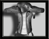 S|Gray Leather x Jacket