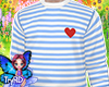 🦋 Heart sweater blue