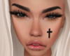 CROSS face tattoo