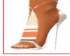 Orange & White Heels