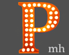 Orange Letter P