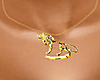 Leo Gold Necklace F