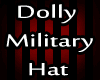 Dolly Hair Military Hat