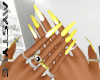 Yellow Nails + Rings