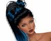 Black/Blue Bow Hair