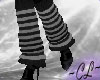 Leg Warmers Gray Striped