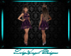 Cutie Dress - Purple Sta