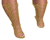 (J) Gold Hoochie boots