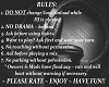 DJ room rules
