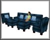 Blue Poseless Couch