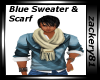 Light Blue Sweater/Scarf