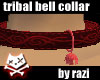 Red Tribal Bell Collar