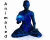 blue lotus Zen statue