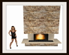 Stone Fireplace