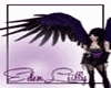 purple and black wings