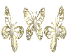 Gold & Pearl Butterflys