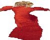 Red Layered Long Dress