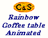 C&S Rainbow Coffee Table
