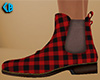 Red Chelsea Boot Plaid F