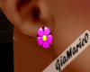g;pink Daisy earrings