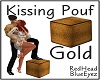 RHBE.Kissing Pouf Gold