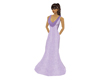 Purple Drape Dress