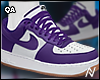Purple/White AF1