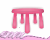 pink pre school stool