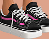 Black-Pink Sneakers