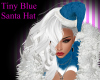 Tiny Blue Santa Hat