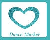 Teal Heart Dance Marker