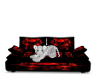 skull couch with tiger