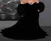 Elegant Black Gown +Fur