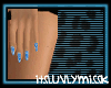 [Luvly] Blue Zebra Nails