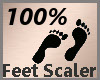 Feet Scale 100% F