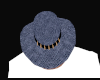 Denim Blue Snakeskin Hat