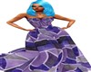 PURPLE GEO GOWN