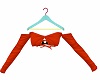 Crop Top Orange Sleeves