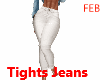 Tights Jeans-White