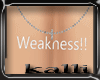 K:Weakness Male Necklace